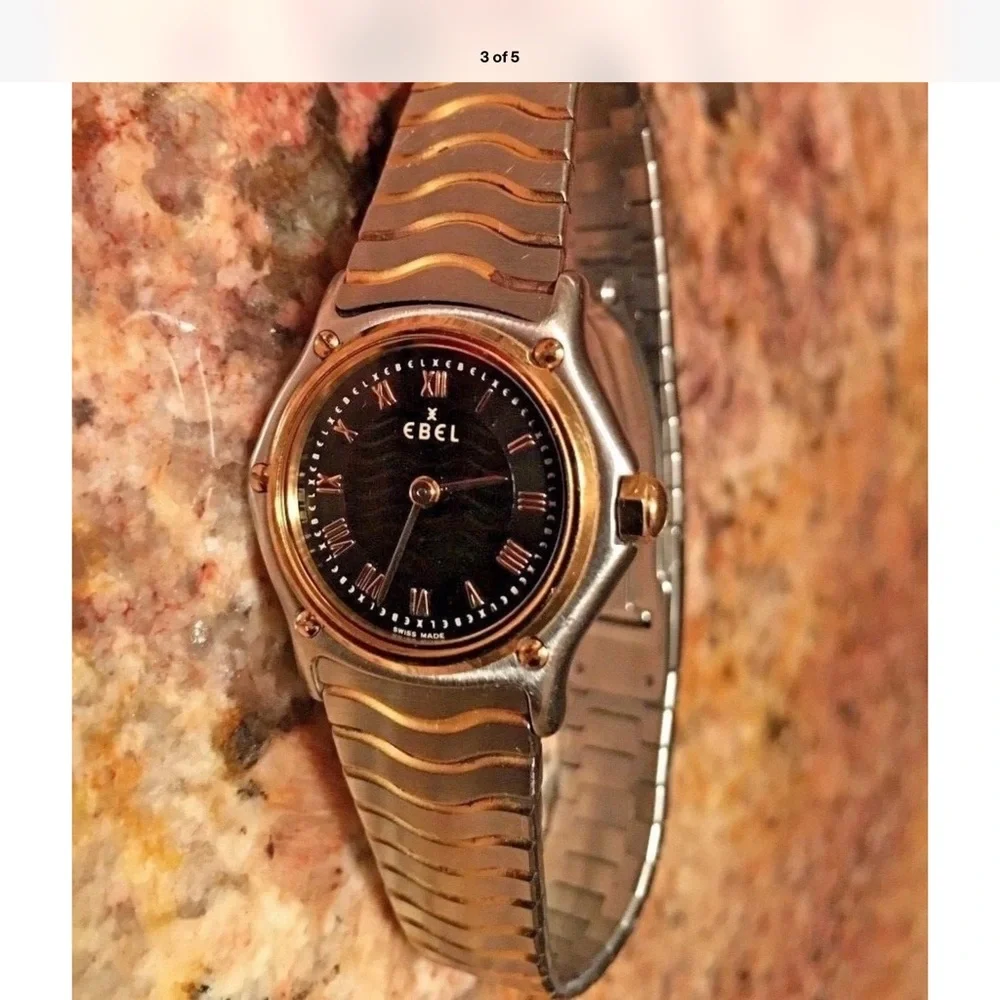 Ebel Black and Gold Wave Smartwatch